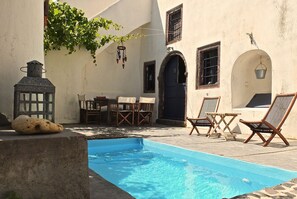 The garden and the tiny pool