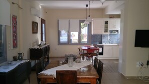 View of dining table and kitchen table