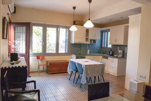 Kitchen with view to the yard