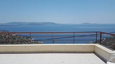 Villa Aurora with magnificent view of the Aegean sea