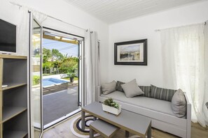 Acharavi Beach Villa interior living room