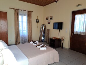 Master bedroom with TV