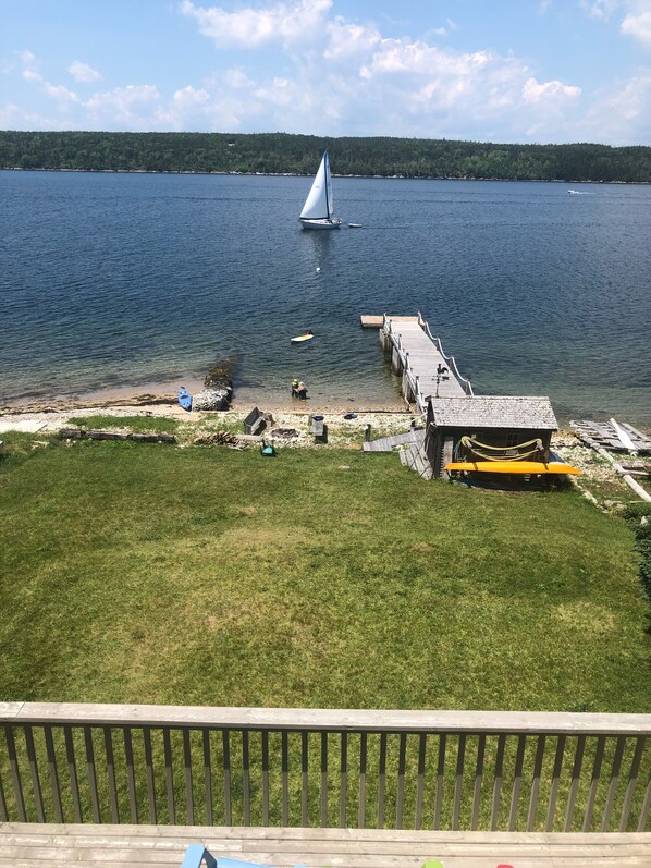 Watching the boats go by from your decks