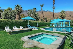 Spa, Fire Pit and Pool Facing West