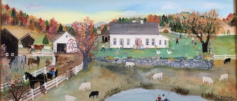 Will Moses painting of the Dodges'
 Farm
