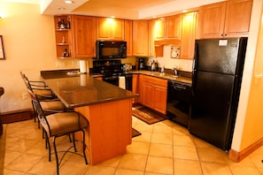 Fully stocked kitchen with everything you need for a great meal!