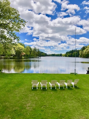 Lake views are remarkably beautiful in any season!