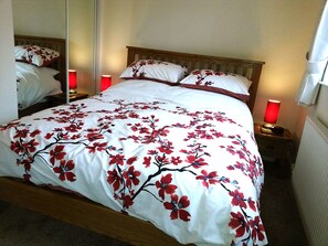 Bedroom one  with king-size bed