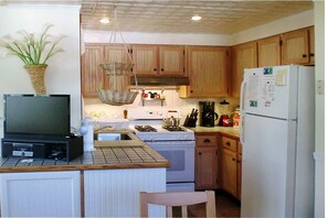 Kitchen with tin Ceiling
