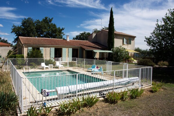 View of villa and pool