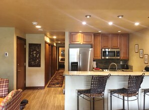 Entry and kitchen