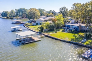 Double Dock and Flat Private Backyard