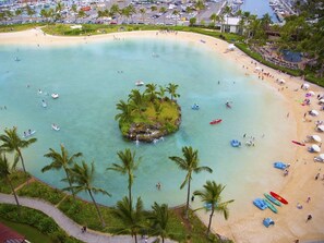 Five-acre saltwater lagoon