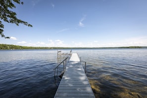 Dock, Boat Hoist, and Lake View