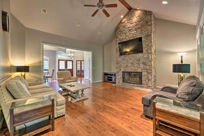 Home Interior | Wood-burning Fireplace