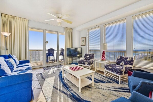 Gulf Front Condo on 9th floor