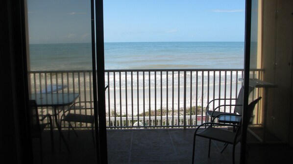 Private balcony and view