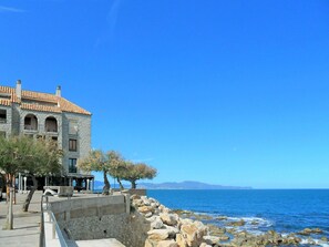 Blau, Meer, Himmel, Azurblau, Tourismus, Küste, Urlaub, Wand, Gebäude, Die Architektur