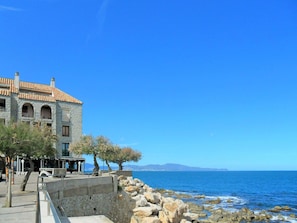 Blau, Meer, Himmel, Azurblau, Tourismus, Küste, Urlaub, Wand, Gebäude, Die Architektur