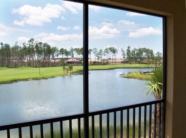 A View of the 4th Hole Fairway from the Great Room Lanai