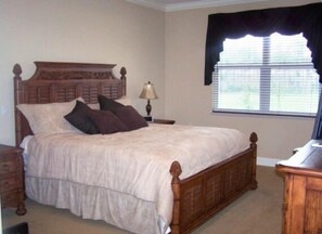 Spacious Master Bedroom w/Lanai View