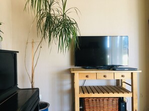 Tv screen with laptop(provided) and free wifi