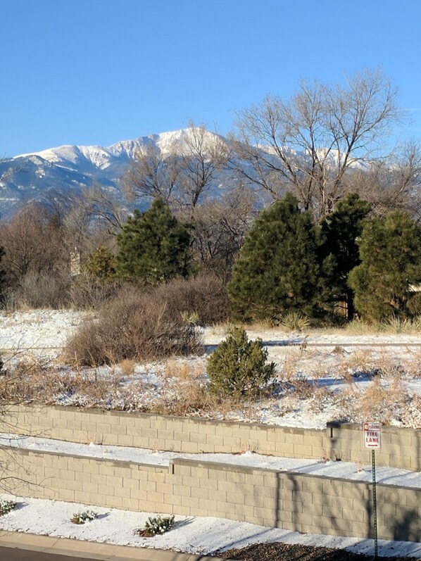 View from front and hiking path