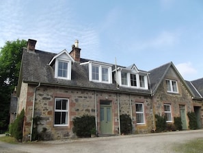 Old Dairy and Old Stable Front View - Old Stable on the left side