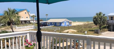 Wonderful ocean views from inside the condo and from the deck.