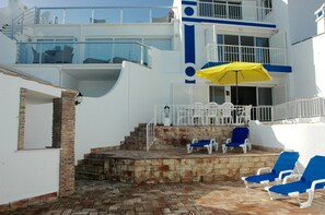 Looking at the property from the ocean side - all the terraces have ocean views
