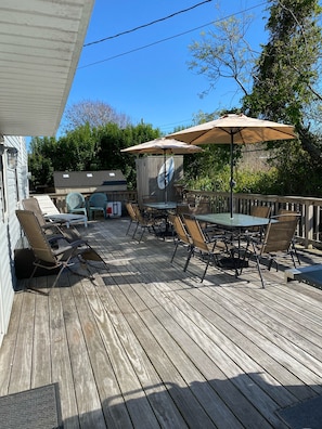 Back Deck with Outdoor Shower