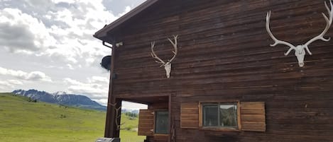 front door with Yellowstone peaks