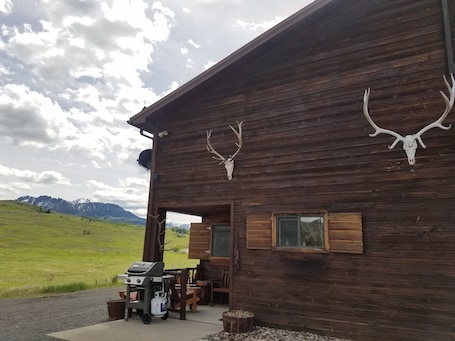 front door with Yellowstone peaks