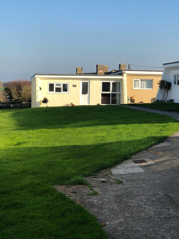 Front and side of chalet