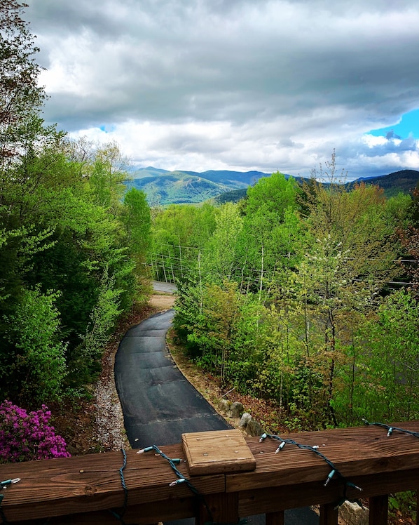 Open the slider, inhale that mountain air and TAKE IN THIS VIEW from the deck!