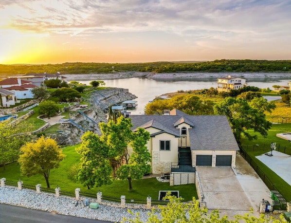 Large lake house