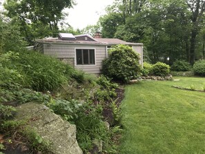 side of house and yard