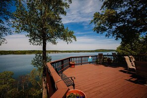 Deck Overlooking Lake with 270 Degree Views