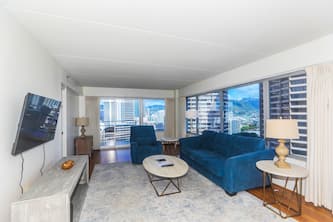 Ilikai Hotel - City-view Two-Bedroom Condo on the 19th Floor, Peek-a-Boo Ocean View!