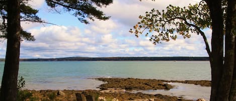 View of bay from beach.