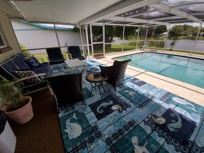 WOW Waterfront Heated Pool Home by BEACH Sleeps 12