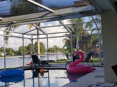 WOW Waterfront Heated Pool Home by BEACH Sleeps 12