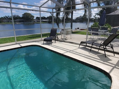 WOW Waterfront Heated Pool Home by BEACH Sleeps 12