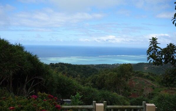 Vue splendide sur le lagon