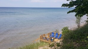 Deck above the beach.  This deck is different now, but very similar.