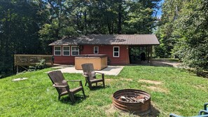 Cozy View of the House from the Firepit.