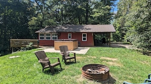 Cozy View of the House from the Firepit.