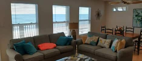 Living Room View Overlooking the Beach