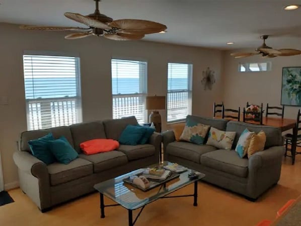 Living Room View Overlooking the Beach