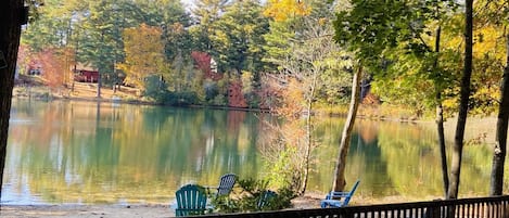 Clear Pond private beach